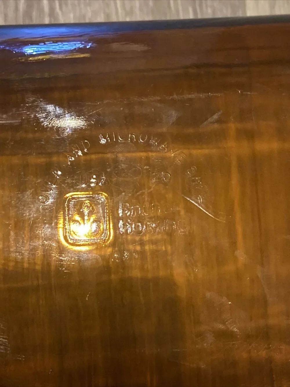 Vintage Anchor Hocking Bread Loaf Pan Amber 1 QT